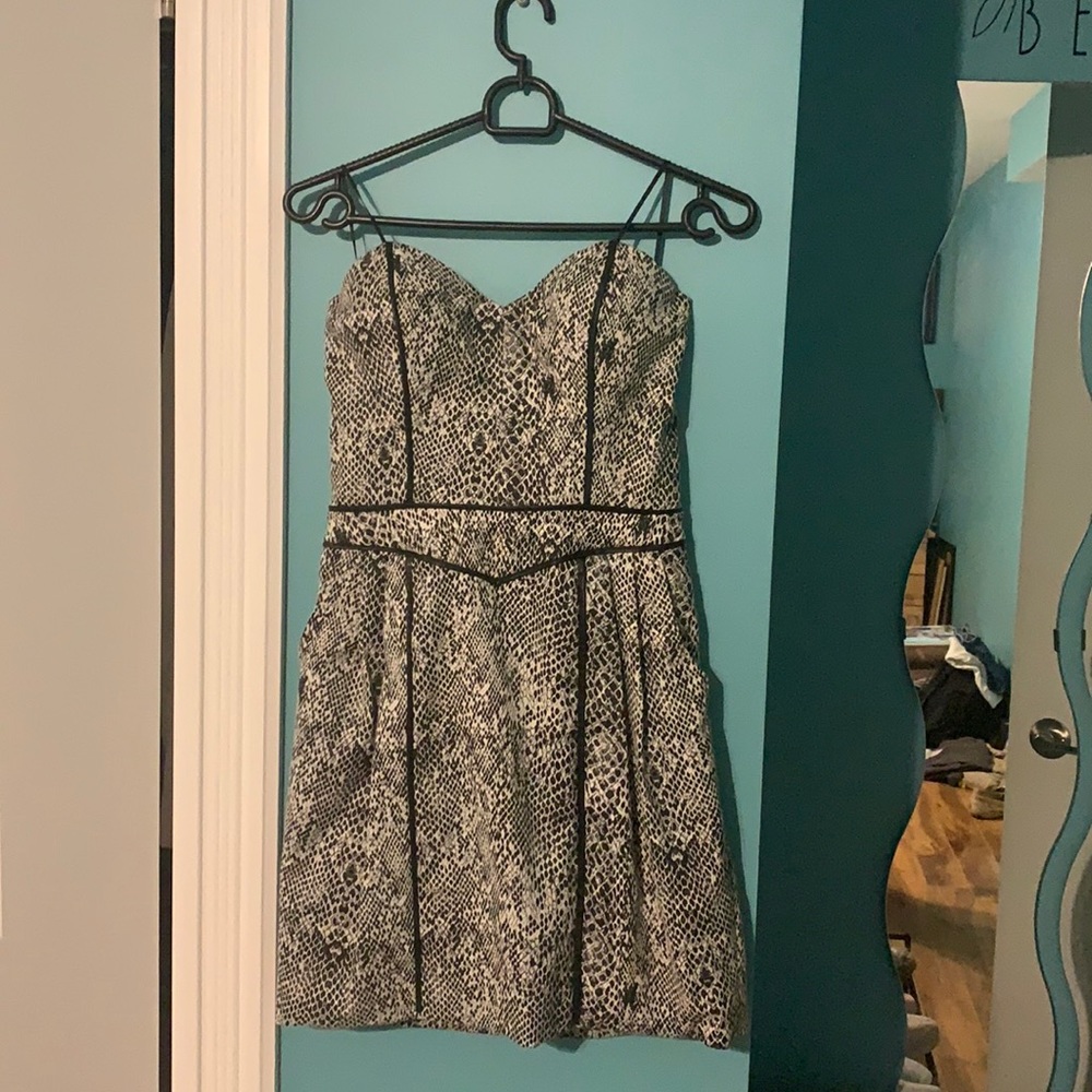 Black Leopard Print Guess Dress